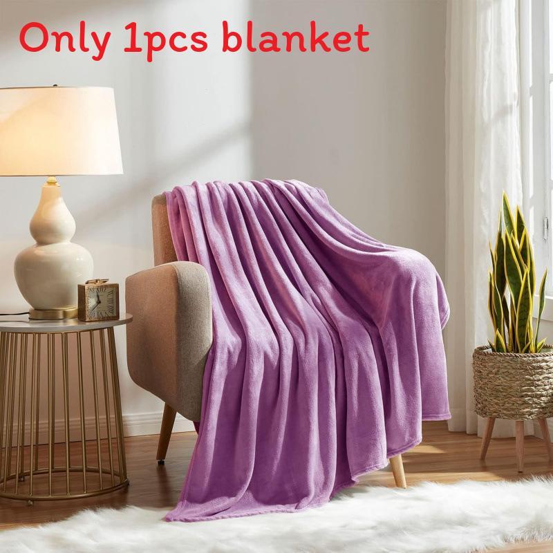 Плюшевое одеяло легкого дизайна для декора гостиной