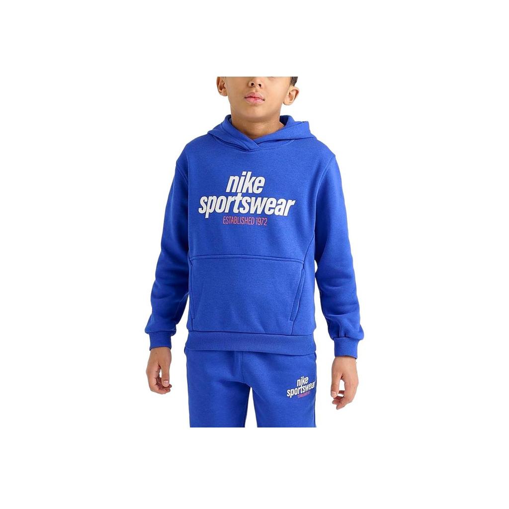 Nike Худи Dri-Fit Multi с надписями, с длинным рукавом, детские топы, синий HM6874-480