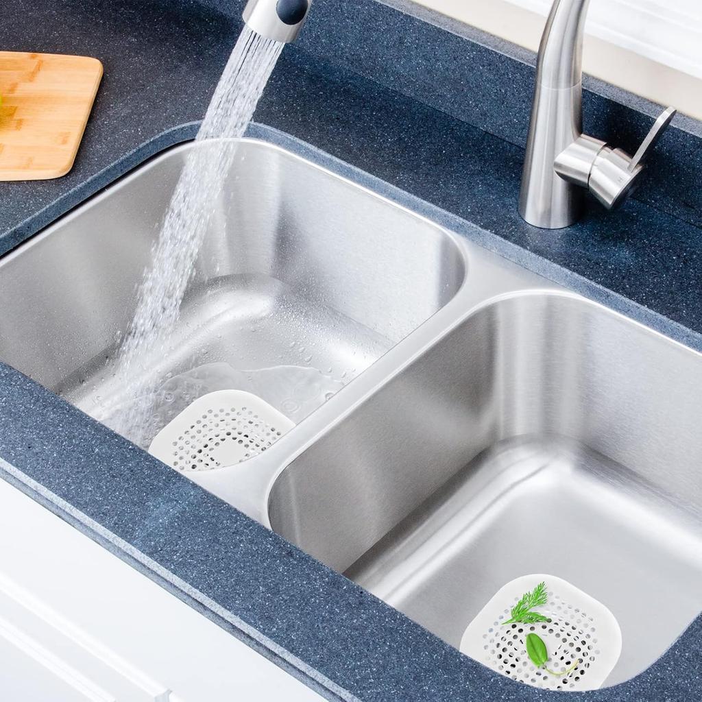 Silicone Hair Catcher Drainage Filter Square Sink Filter Shower Floor Drain Kitchen Bathroom Anti-clogging Sewer Filter