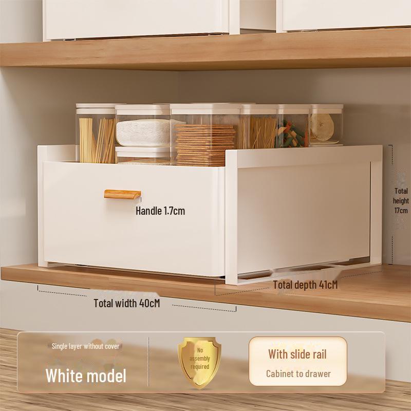 Стойка для шкафа с ящиками: Выдвижная корзина для специй и мисок