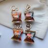 Simulation Korean Snack Keychain Mobile Phone Mini Snack Pendant Car Keyring Backpack Charm Decoration Jewelry Gift