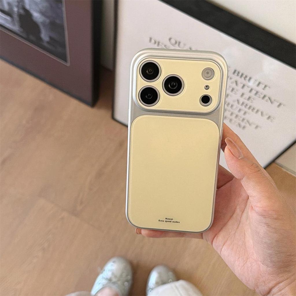 Однотонный чехол-макарон для iPhone 17 Pro Max с большим окном и защитой от падений