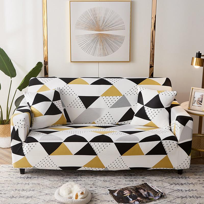 Geometric Sofa Slipcovers Elastic Sofa Covers for Living Room Funda Sofa Chair Couch Cover Sofa Towel Home Decor 1/2/3/4-seater