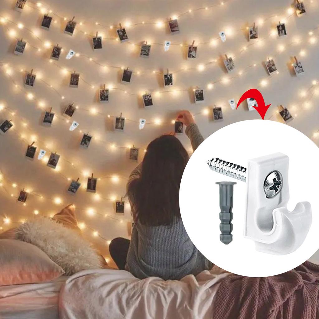 10pcs Ceiling Hooks Screw In Hooks Flower Hanging Hook Heavy Duty Hooks Simple To Use for Secure & Stable Installation