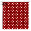 Modern Retro Style Bath Drapes Polka Dot Shower Curtain with Hooks, Waterproof Fabric Bathroom Curtain, Decoration Accessories for Bathtub Decor,