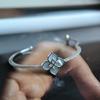 Серебряный браслет с натуральным перламутром, фианитами, вес изделия 9,09 гр (60002145)