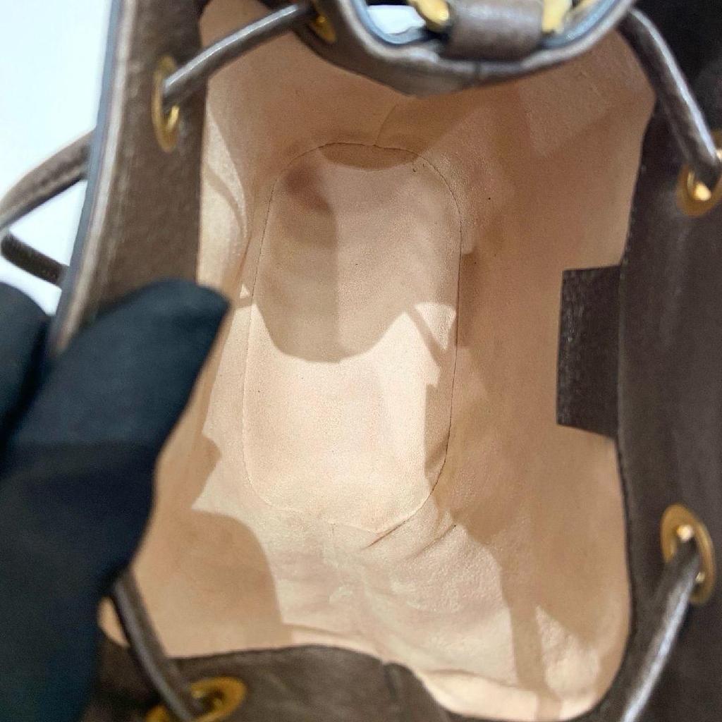 [Pre-Owned] Gucci Ophidia Mini Bucket Bag 'Beige/Ebony' - Excellent #1C3J7C8