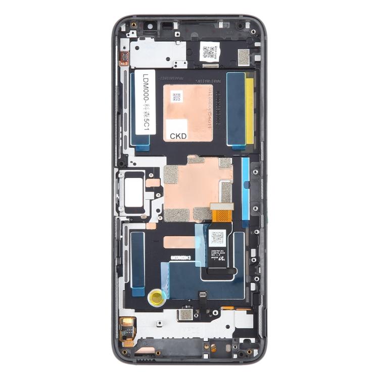 Для Asus ROG Phone 6 Оригинальный ЖК-экран с сенсорным слоем в сборе с рамкой (черный)