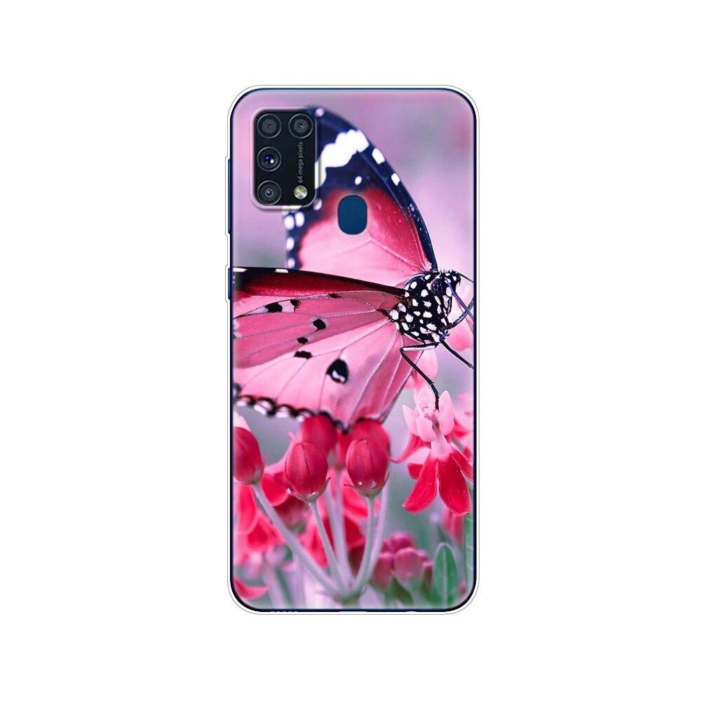 Чехол из ТПУ для Samsung M31, 6,4 дюйма, чехол из ТПУ для Samsung Galaxy M 31 SM-M315 m315, задний чехол для телефона, бампер, зима, снег, Рождество