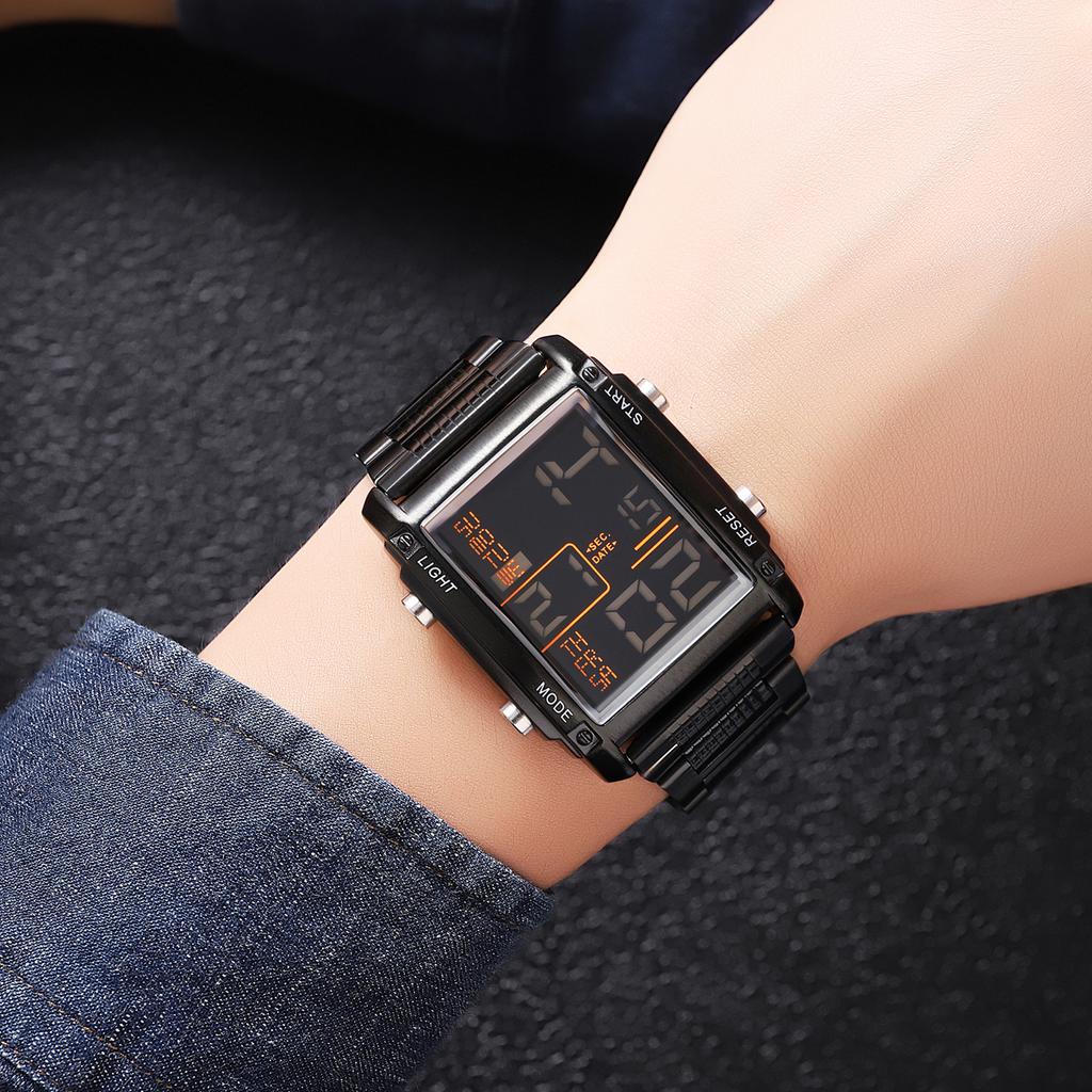 Skmei Часы для мужчин, Новое поступление, оригинальные модные спортивные повседневные цифровые часы, водонепроницаемые 30 м из нержавеющей стали, будильник недели, EL Light, мужские наручные часы