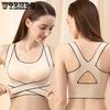 Front Button Bra Women's Beautiful Back Seamless Bra Vest Style Plus Size Bra Thin Style No Steel Ring Gathered Bra Sports Adjustable Bra