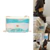 Chic And Trendy Pvc Crossbody Bag Colorful Fashionable Small Square Bag