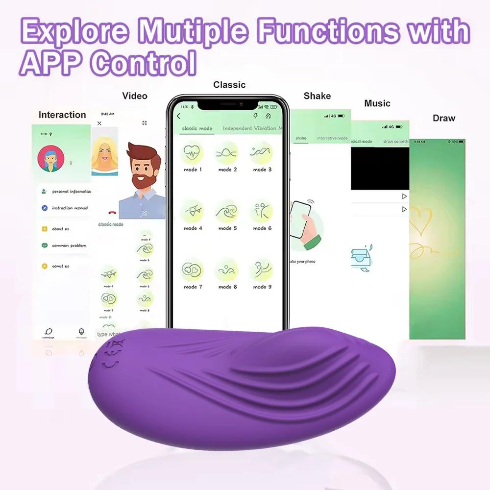 Butterfly Wearable Remote Control Vibrator for Women Clit Stimulator Pussy Vibrating Egg Female Masturbator Sex Toys for Couple