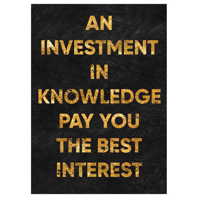 Скандинавская золотая фольга Вдохновляющие цитаты Картины на холсте Постеры и принты Настенная картина для офиса Украшение дома Без рамки