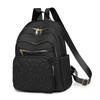 Women's Nylon Backpack Solid Color Travel Backpack