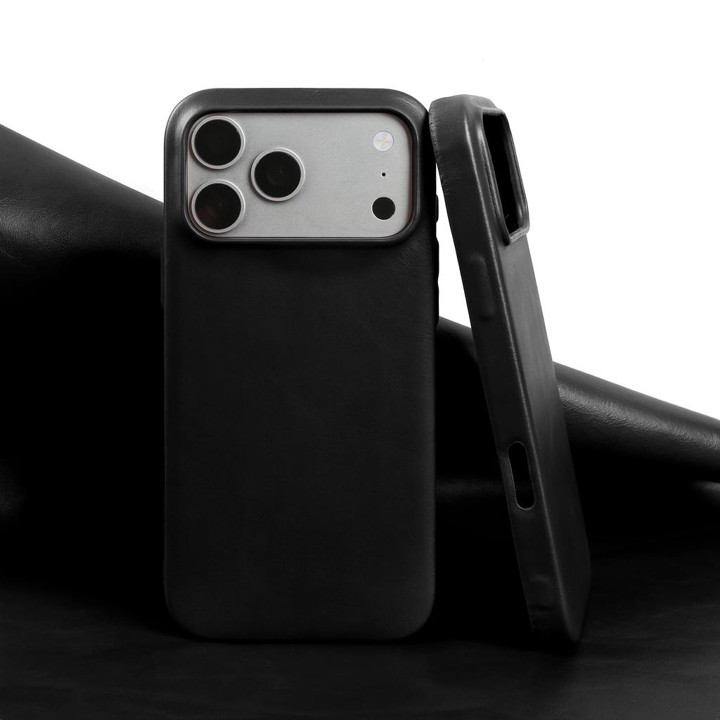 Премиальный задний чехол из натуральной кожи для iPhone 17Pro 16pro Max 15 14 13 12 11 Бизнес Полностью закрывающий Защитный чехол Чехлы для телефона