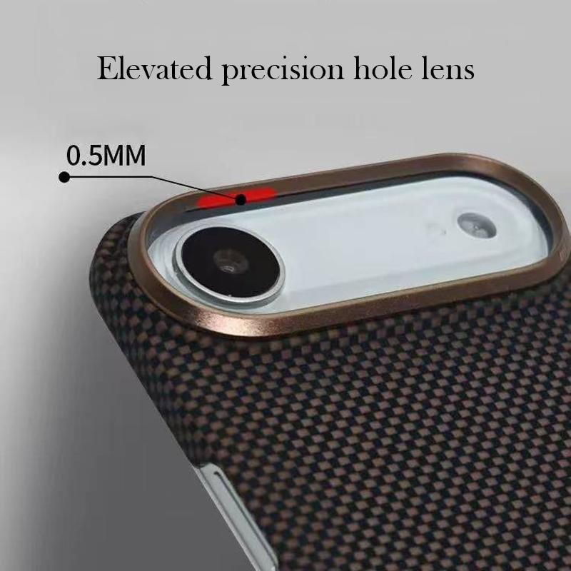 Blueo Carbon Fibre Case For iPhone 17 Air Kevlar Wireless Charging Back Cover Case for iPhone 17 AIR