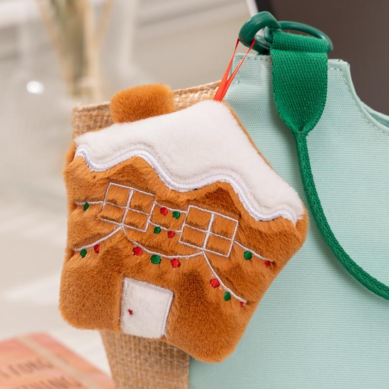 Christmas Series Gingerbread Plush Doll Pendant House Wreath Socks Glove Hat Snowman Tree Plush Toy Christmas Tree Decoration