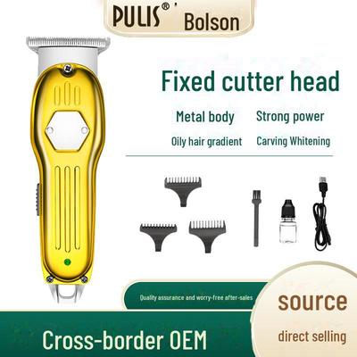 Аккумуляторная машинка для стрижки волос с регулируемыми уровнями и лезвиями из нержавеющей стали