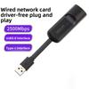 USB Type C To RJ45 2500Mbps Ethernet Adapter RJ45 Port 2.5G Wired Ethernet Adapter  PC Accessories