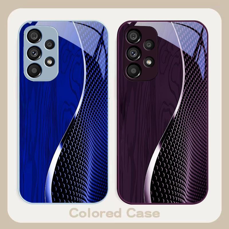 Сетка с текстурой дерева черная Для Samsung S8 S9 S10 20 U ltra S21 Pro S22 Plus S23 FE S24 Ultra 22 S25 Edge S25Ultra Стеклянный Чехол для Телефона