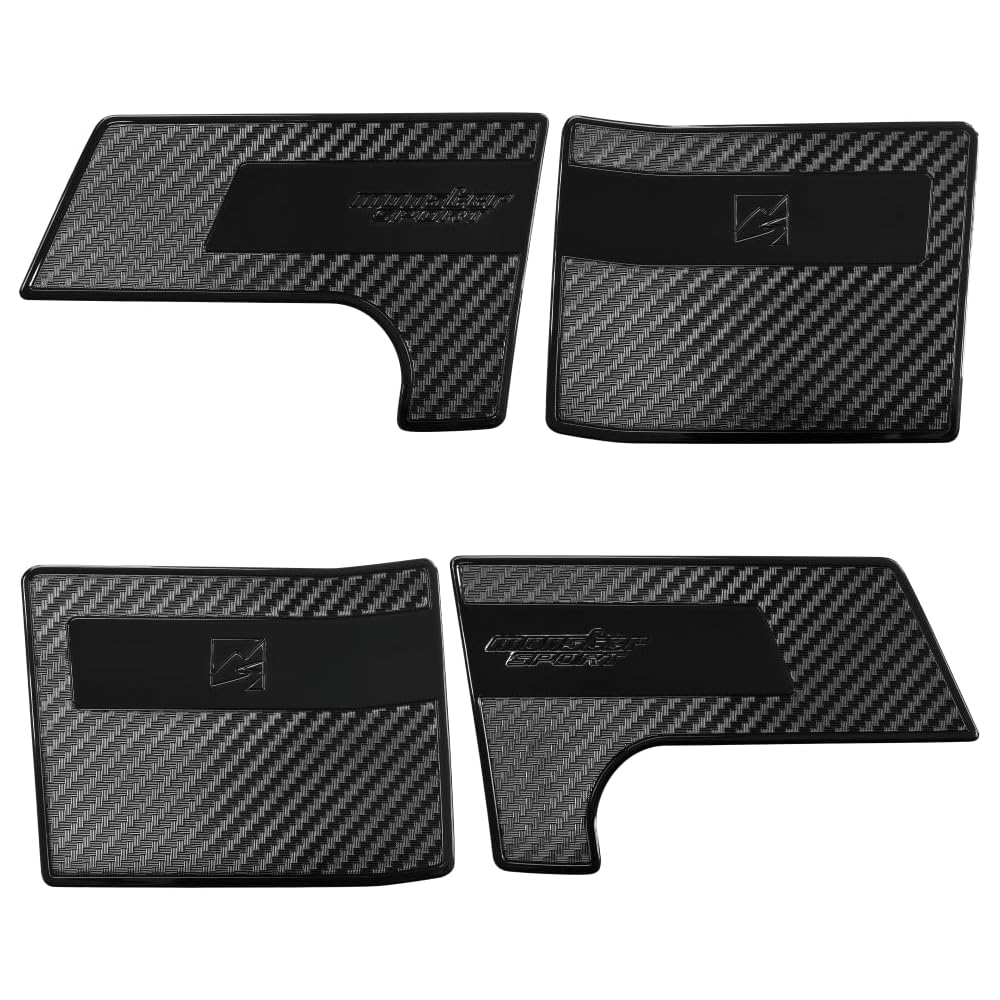 Monster Sport Seat Belt Protector Set 4 Pieces Scratch Resistant Interior Protection Black for Alto Works HA36S