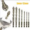 Skewed Head Tile Drill Bit Four-Edged Concrete Drill Bit Set  Drilling Tool