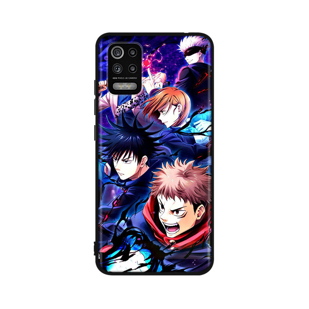 DT22 Jujutsu Kaisen Case for OPPO Reno 8 6 5 4 Pro Find X3 A17 A31 A38 A40 A53 A54 A55 A74 A76 A78 A77 A80 A94 A95 A96 Lite Black Soft Cover