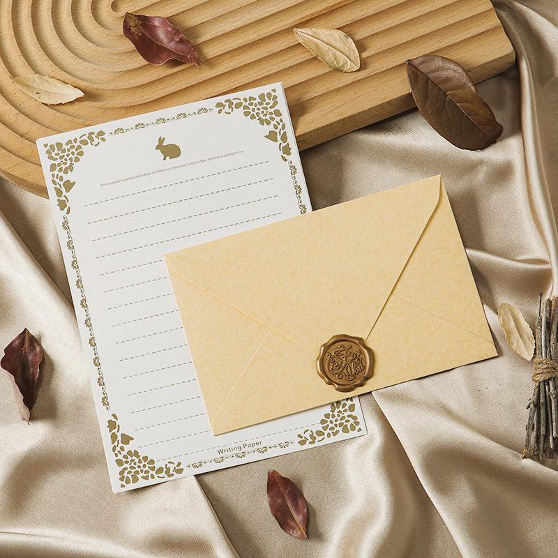 Кашемировый конверт Набор писчей бумаги в китайском стиле Винтажный романтический стиль Крафт Специальная бумага Винтажный конверт