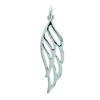 [L5739] - Silver Pendant 'Angel Wings' Silver (rhodium Plated) - 34x10 Mm