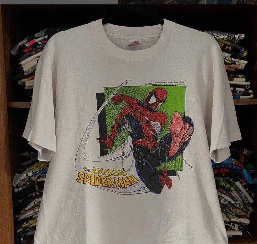 Unisex shirt Cotton Oversize Large Size 1991 Todd McFarlane SpiderMan Vintage Tshirt Reprint Size S4XL