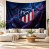Atletico Madrid Wall Tapestry, Soft Fabric Wall Hanging, Decorative Backdrop For Bedroom Home Wall Art