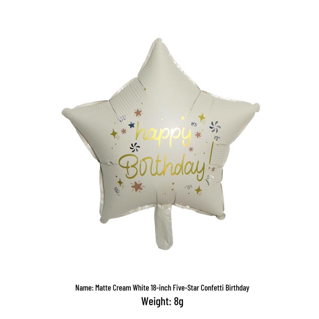 Cute Matte Frosted Teddy Bear & Rainbow Aluminum Balloons for Kids' First Birthday Decorations