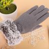 Новые модные женские перчатки осень-зима милые пушистые теплые варежки с длинными пальцами варежки женские спортивные женские перчатки на открытом воздухе экран