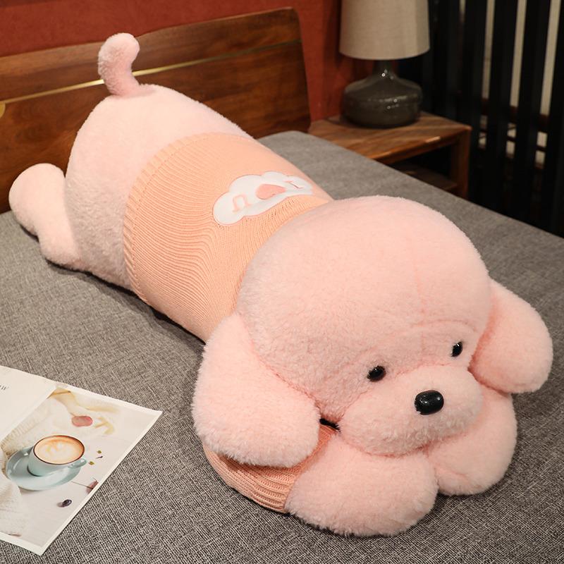 Large Dressed Dog Doll Plush Toy Big Dog Doll Girls Sleeping On The Bed Accompanying Ragdoll Doll