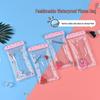 Розовый мультяшный водонепроницаемый плавающий чехол для телефона с ремешком на шею