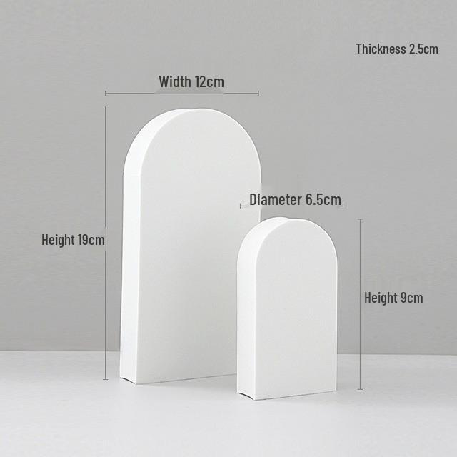 Белый пенопластовый геометрический куб, реквизит для фотосъемки, с фоновой доской и мелкими украшениями