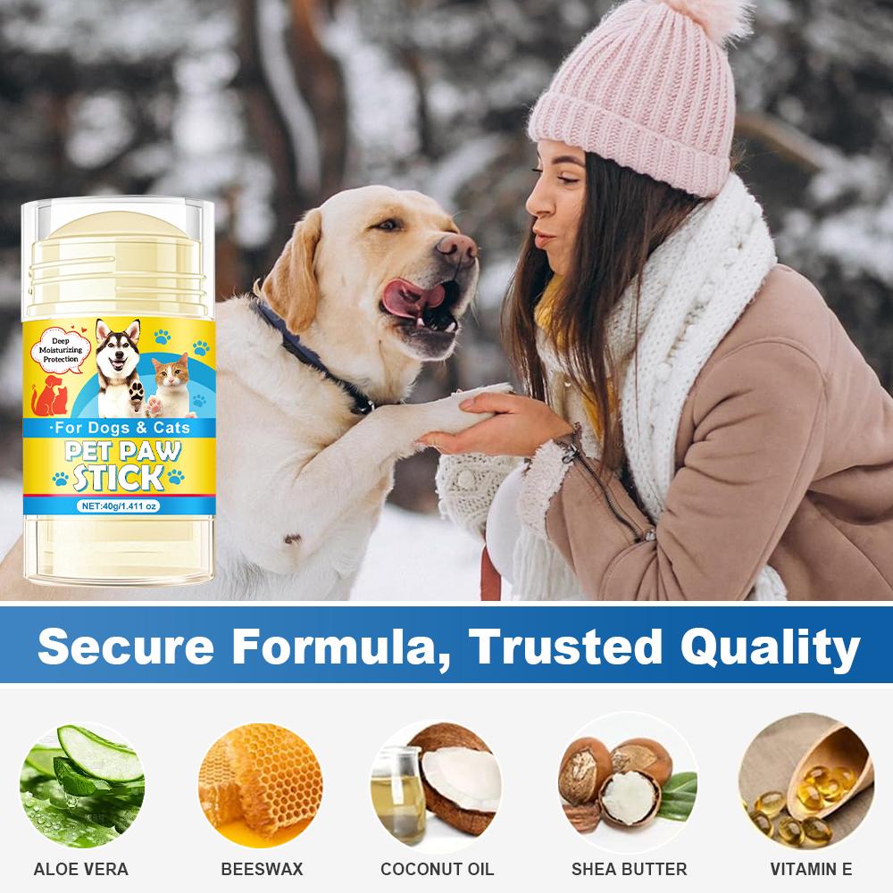 Палочка для лап и носа питомца-Успокаивает и защищает лапы питомца-Помогает при трещинах на носу и подушечках лап-Для носа и пальцев лап, 40 г