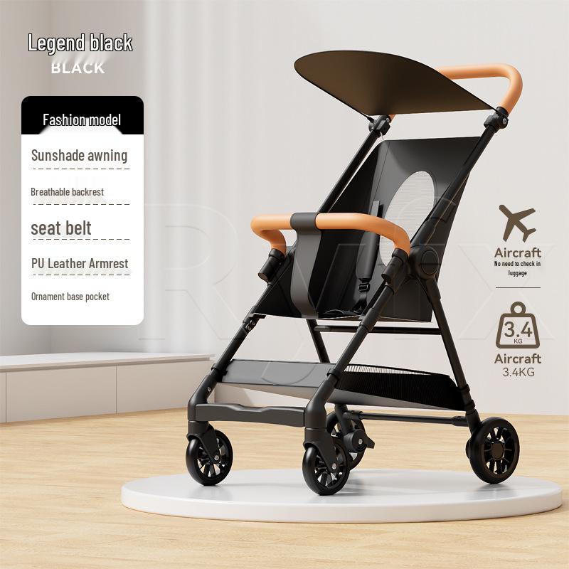 Compact Foldable Baby Stroller: Lightweight and Travel-Friendly, Carry-On Compatible