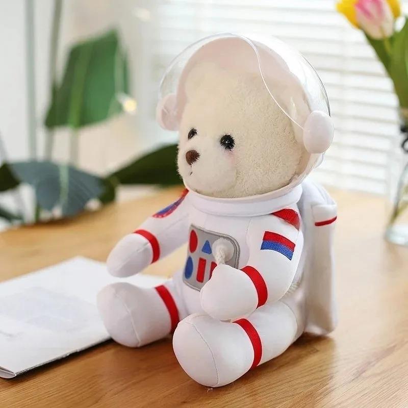 1pcs Happy Dumi Space Bear Plush Toy, Big Bear Doll Chainless