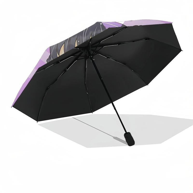 K-POP Anime Girls Group Themed Automatic Opening and Closing Umbrella - 8 Ribs, Suitable for Leisure and Going Out, Outdoor Accessory, Gothi