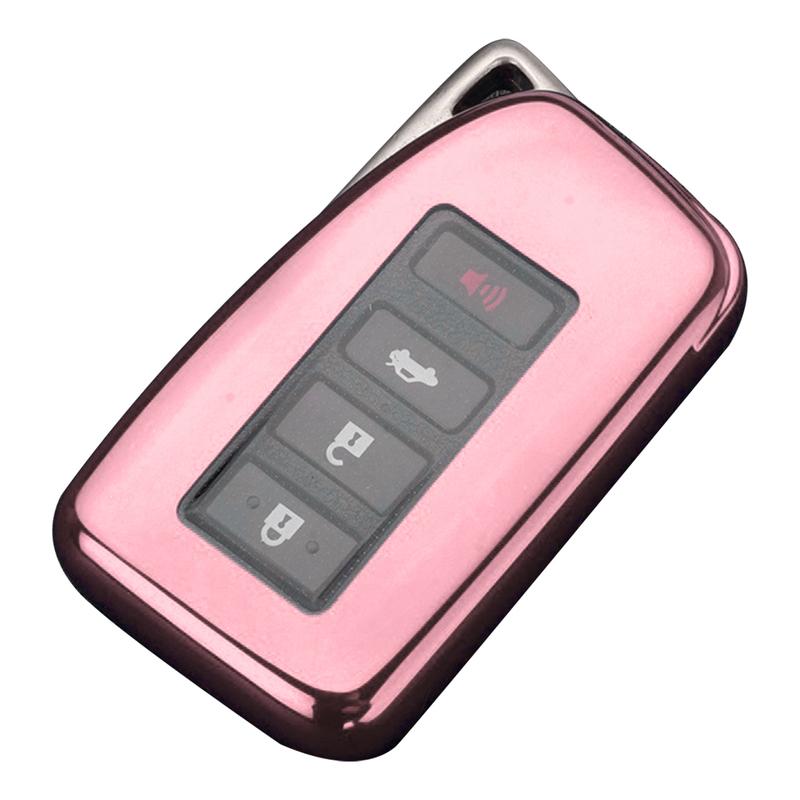 Car Remote Key Fob Cover Case Shell Rose Gold Fit For Lexus IS ES NX RX GS LX RC 2016 2017 2018
