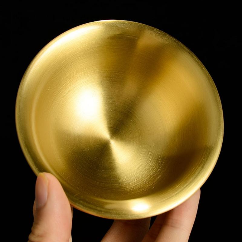 1PCS Copper Water Supply Bowl Household Carved Lotus Tibetan Water Supply Cup Water Purification Cup Bowl