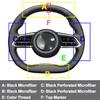 Новая DIY Ручная Сшивка Кожаного Чехла на Руль для Mazda EZ-6 2026 2026 2026 Черный Микрофибра Кожа Индивидуальные Аксессуары