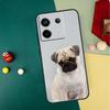 Милый чехол с собакой мопс для Xiaomi Redmi Note 13 11 8 9 10 12 Pro 12S 11S 10S 9S Redmi 13C 9C 10C 12C