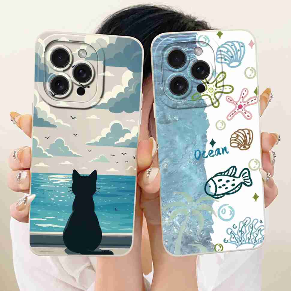 For iPhone 14 Pro Max A2894 A2651 Case Lovely Cat Soft Silicone Cover For iPhone 14Pro Max A2893 A2895 A2896 Phone Cases Bumper