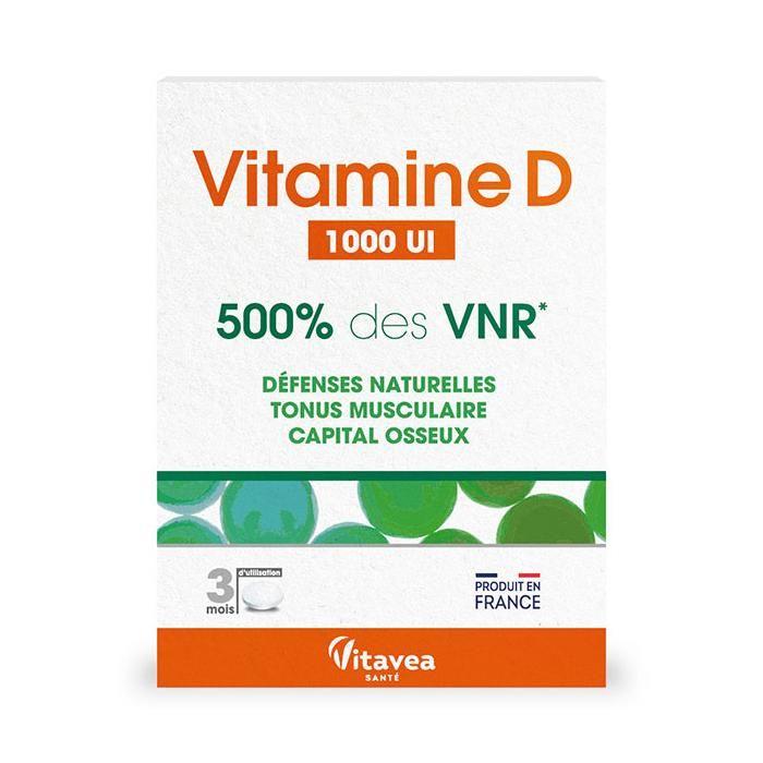 Vitavea Vitamine D 1000UI Défenses naturelles 90 comprimés