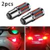 2× 1157 LED Light Bulb Top Accessory Plug And Play Red Stop Tail Lamp 2pcs Set Brake Light COB Car DC/AC 12V-24V Super Bright