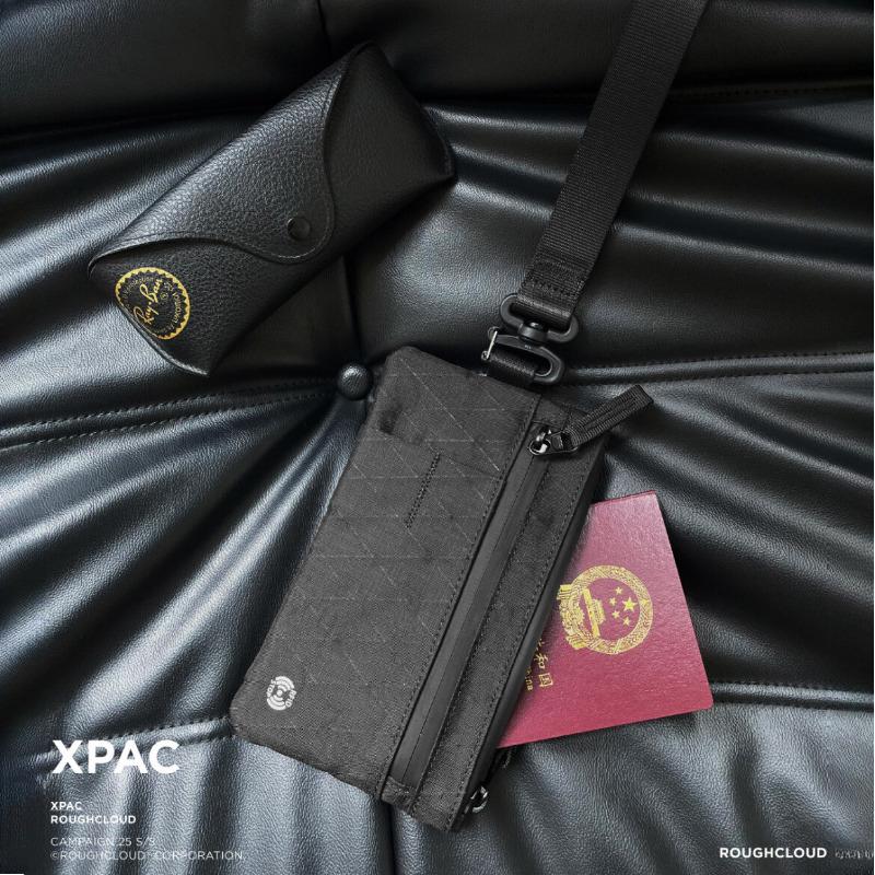 Минималистичная сумочка RFID Защита от кражи Держатель для карт Водонепроницаемый Прочный нейлон Мужской уличный дорожный спортивный кошелек с альпинистской пряжкой
