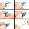 Fishing Knot Tool - 3-in-1 Extractor, Hook Remover, and Loop Tying Device - Quick & Easy To Use - Random Colors
